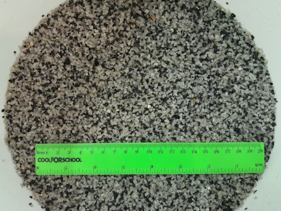 Грунт базальт белый с черным 2 - 4мм