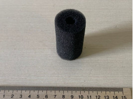 Губка круглая 3х6см черная