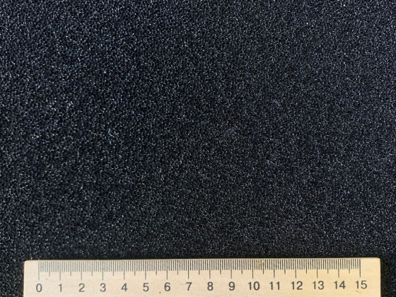 Губка фильтрующая мат 50х50х2см черная мелкопористая 40PPI