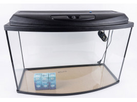 Комплект овальный Аквариум 125л 80х35х50см стекло 6мм + Крышка +поддон (Украина)