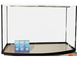 Комплект овальный Аквариум 125л 80х35х50см стекло 6мм + Крышка +поддон (Украина)