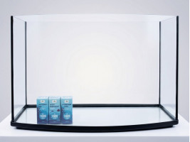 Комплект овальный Аквариум 125л 80х35х50см стекло 6мм + Крышка +поддон (Украина)