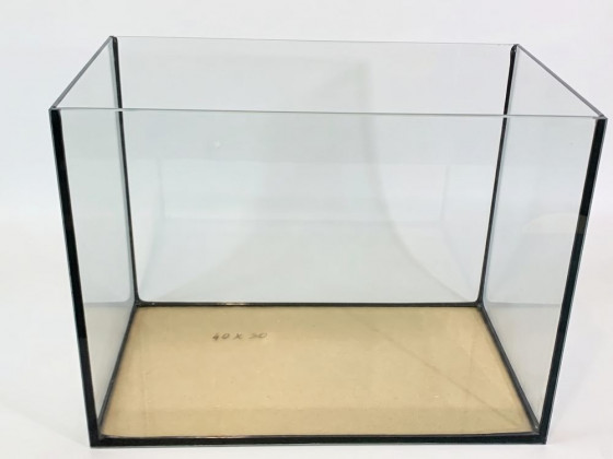 Аквариум прямоугольный 30л 40х25х30см стекло 4мм (Украина)