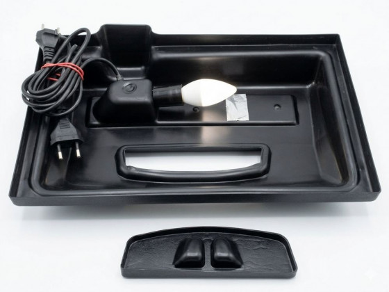 Крышка для аквариума прямоугольного 40х25см LED 1х4w черная (Украина)