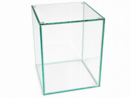 Аквариум КУБ высокий 10л 20х20х25см с покровным стеклом зеркальная стенка (Украина)