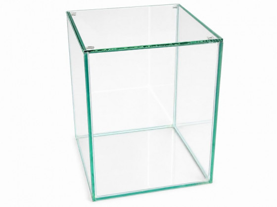 Аквариум КУБ высокий 10л 20х20х25см с покровным стеклом зеркальная стенка (Украина)
