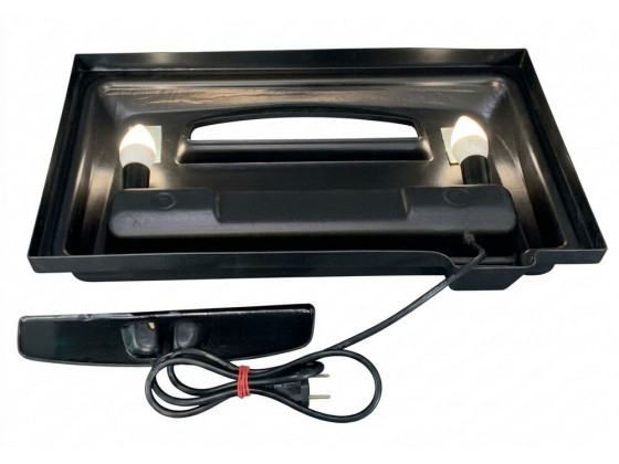 Крышка для аквариума прямоугольного 50х30см LED 2х4w черная (Украина)