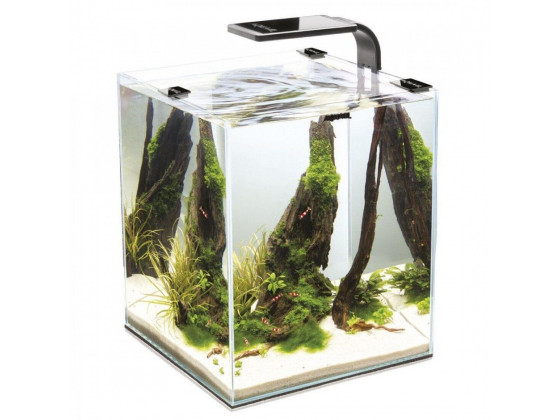 Аквариум Aquael 30л Smart Day Night для креветок черный прямой