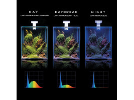 Аквариум Aquael 30л Smart Day Night для креветок черный прямой