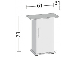 Подставка Juwel для аквариума Record 60/Primo 70 LED черная 61х31х73 см