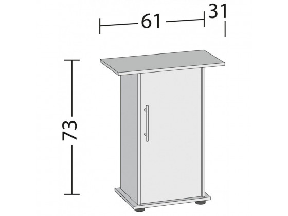 Подставка Juwel для аквариума Record 60/Primo 70 LED черная 61х31х73 см