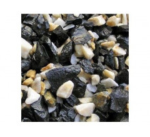 Грунт Nechay Zoo базальт/мрамор черно-белый средний 5-10 мм 2 кг