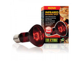 Лампа для террариума ExoTerra Infared basking spot для террариумных животных инфракрасная обогревающая R20/50 Вт