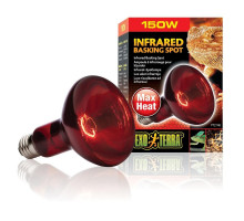 Лампа для террариума ExoTerra INFRARED BASKING SPOT для террариумных животных инфракрасная обогревающая R20/150Вт