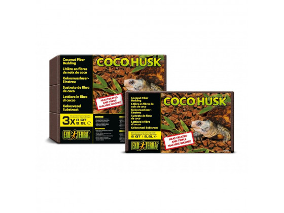 Субстрат ExoTerra Coco Husk для террариумных животных 8,8л