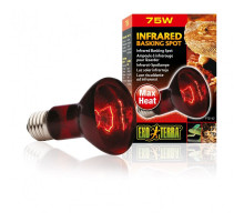 Лампа для террариума ExoTerra Infared basking spot для террариумных животных инфракрасная обогревающая R20/75 Вт