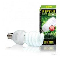 Лампа для террариума ExoTerra Repti Glo 5.0 для тропических рептилий ультрафиолетовая люминесцентная UVB 100 25 Вт Е27
