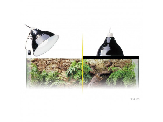 Плафон ExoTerra Glow Light для ламп обогрева в террариум металл 14 см