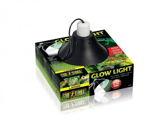 Плафон ExoTerra Glow Light для ламп обогрева в террариум металл 25см