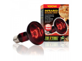 Лампа для террариума ExoTerra Infared basking spot для террариумных животных инфракрасная обогревающая R25/100 Вт