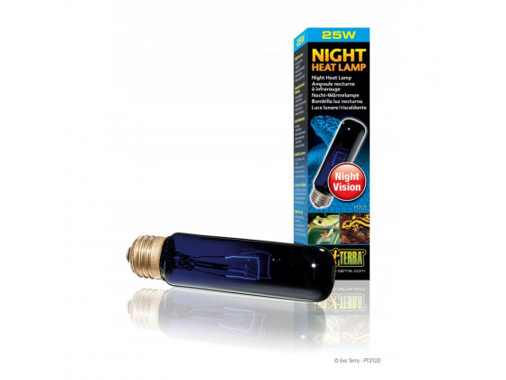 Лампа для террариума ExoTerra NIGHT HEAT LAMP для террариумных животных ночная обогревающая T10/25Вт