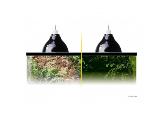 Плафон ExoTerra Glow Light для ламп обогрева в террариум металл 14 см