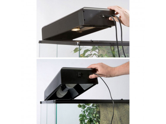 Светильник ExoTerra для террариумов Compact top для ультрафиолетовых ламп пластик металл E27 30х9х15 см