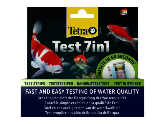 Набор индикаторных тестов Tetra Pond Test 7in1 для пруда 25 шт (полоски)