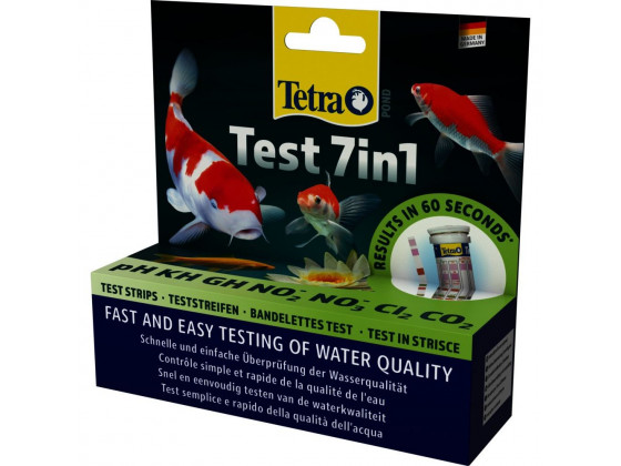 Набор индикаторных тестов Tetra Pond Test 7in1 для пруда 25 шт (полоски)
