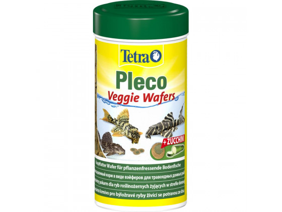 Корм Tetra Pleco Veggie Wafers для травоїдних донних рибок, 110 г (пластинки)