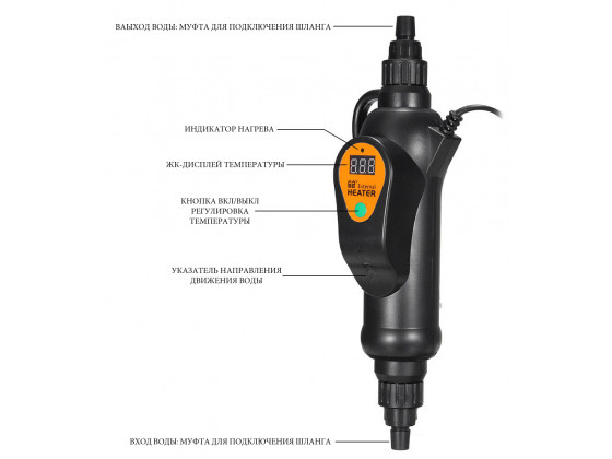 Нагреватель аквариумный проточный Sunsun - EH 500