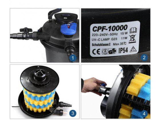 Фильтр для пруда напорный Sunsun CPF-10 000