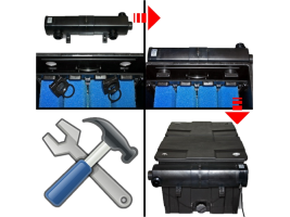 Фильтр проточный прудовый с УФ стерилизатором Sunsun CBF 350 C-UV