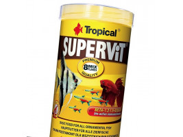 Сухий корм для акваріумних риб Tropical в пластівцях Supervit 500 мл (для всіх рибок)