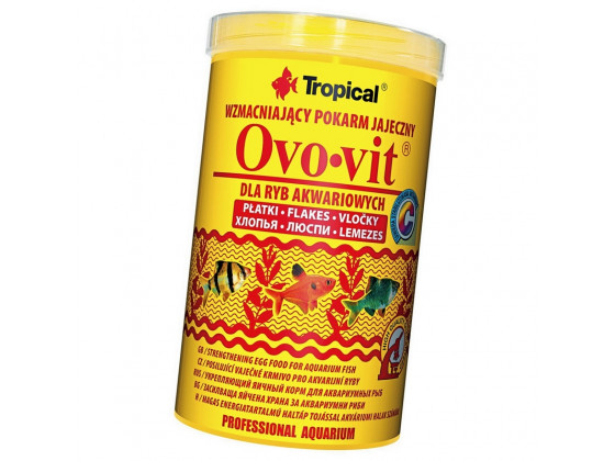 Сухой корм для аквариумных рыб Tropical в хлопьях Ovo-Vit 1 л (для всех рыбок)