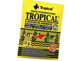 Сухий корм для акваріумних риб Tropical в пластівцях Tropical 12 г (для всіх рибок)