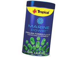 Сухой корм для аквариумных рыб Tropical в гранулах Marine Power Spirulina Formula Granules 250 мл (для морских рыб)