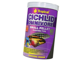 Сухой корм для аквариумных рыб Tropical в гранулах Cichlid Omnivore Small Pellet 1 л (для всех цихлид)