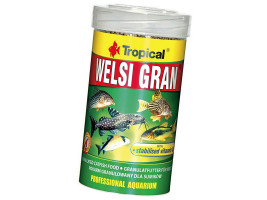 Сухий корм для акваріумних риб Tropical в гранулах Welsi Gran 100 мл (для донних риб)