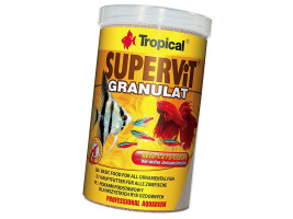 Сухой корм для аквариумных рыб Tropical в гранулах Supervit Granulat 1 л (для всех рыбок)