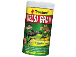 Сухий корм для акваріумних риб Tropical в гранулах Welsi Gran 250 мл (для донних риб)