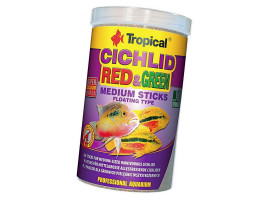 Сухой корм для аквариумных рыб Tropical в палочках Cichlid Red & Green Medium Sticks 1 л (для всех цихлид)