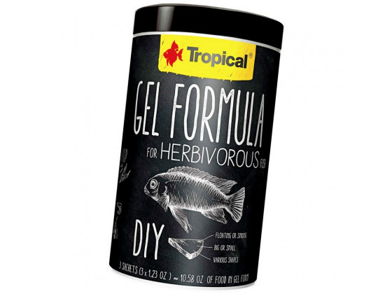 Корм для акваріумних риб ручного приготування Tropical Gel Formula Herbivore 3 x 35 г (для травоїдних риб)