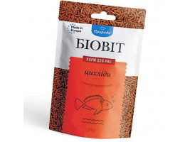 Сухой корм для аквариумных рыб Природа в палочках Биовит Цихлиды 25 г (для плотоядных цихлид)