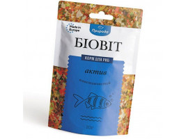 Сухий корм для акваріумних риб Природа в пластівцях Биовит Актив 10 г (для всіх рибок)