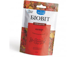Сухий корм для акваріумних риб Природа в пластівцях Биовит Колор 10 г (для всіх рибок)