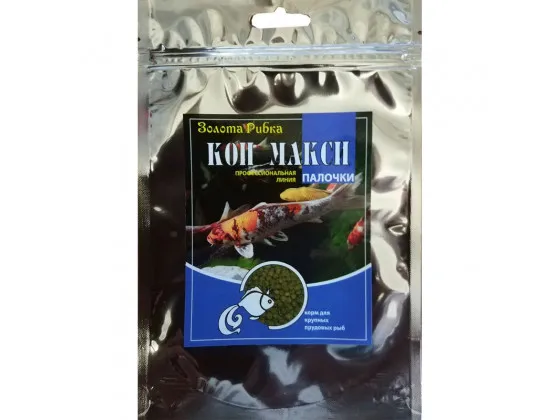 Корм для ставкових риб Кої Максі пакет 140 г (Золота Рибка) Корм для ставкових риб Кої Максі пакет 140 г (Золота Рибка)