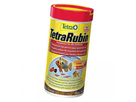 Сухий корм для акваріумних риб Tetra в пластівцях TetraRubin 100 мл (для всіх рибок) Сухий корм для акваріумних риб Tetra в пластівцях TetraRubin 100 мл (для всіх рибок)