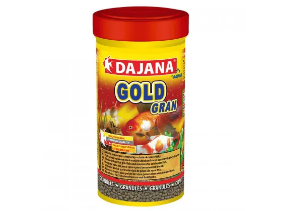 Корм Dajana GOLD GRAN гранули для золотих, карасів та декоративних риб 250мл/110гр Корм Dajana GOLD GRAN гранули для золотих, карасів та декоративних риб 250мл/110гр