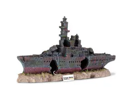 Декорація затонулий корабель Kruger Meier Battleship 23x5x11см 